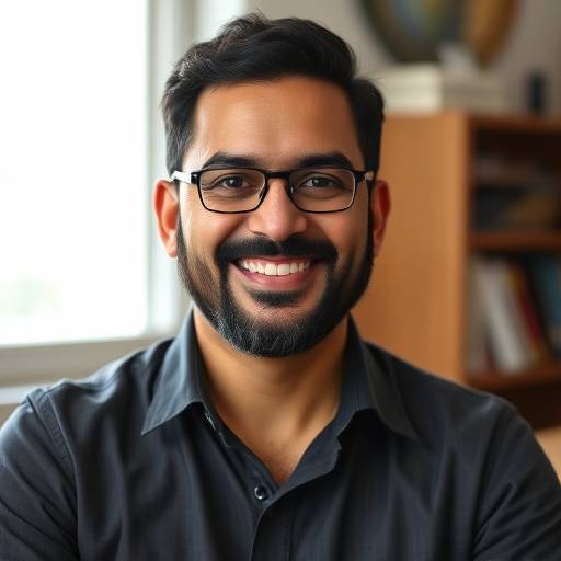 Portret van Docent Samir Khan