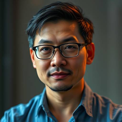Portret van regisseur en docent David Chen.